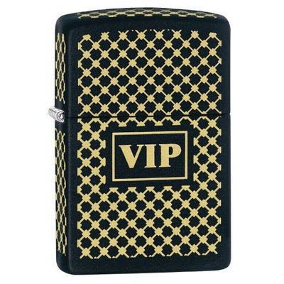 Zippo VIP Windproof Lighter, Black Matte