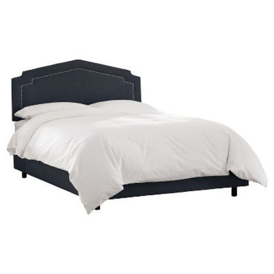 Inset Nail Button Bed - Skyline Furniture