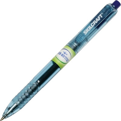 Skilcraft Retractable Gel Pen, .7mm, Blue