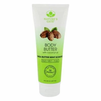 Body Butter with Coconut Oil Shea Butter Mint - 8 fl. oz. by Nature's Gate (pack of 2)