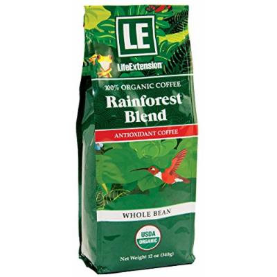 Life Extension Rainforest Blend Coffee, Natural, 12 Ounce