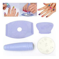 Decoration - Nail Tools - Nail Art Tools Stamper Scraper Decals Diy Kit Set Decoration Plate Nail Ornamentation Home Plate Home Base Ornament - 1PCs
