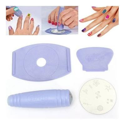Decoration - Nail Tools - Nail Art Tools Stamper Scraper Decals Diy Kit Set Decoration Plate Nail Ornamentation Home Plate Home Base Ornament - 1PCs