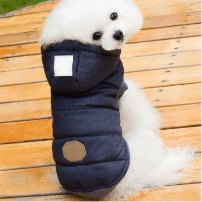 Newstar Cold Weather Warm Vest Pet Coats for Puppy, NAVY BLUE Pet Winter Cotton Hoodies Coat for Small/Medium/Large Dogs, N08NAXL Pet Clothes for Dogs (S-5XL)