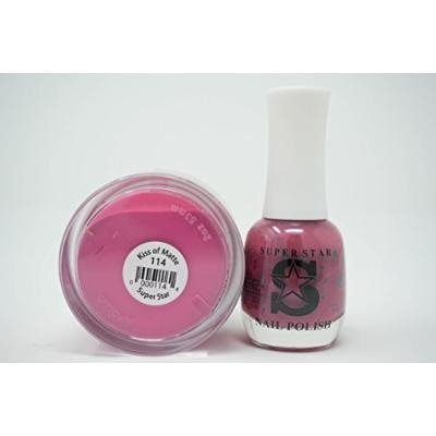 SuperStar 2-in-1 Nail Dip Powder Duo Matching (114-Kiss of Matte)