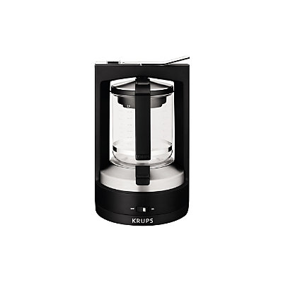 KRUKM468950 KRUPS KM4689 Moka Brewer Filter Coffee Maker, 10-Cup, Black