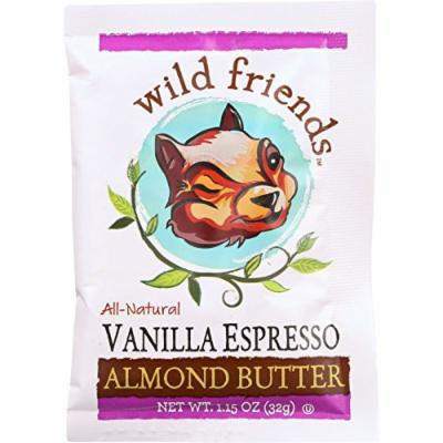 Wild Friends Almond Butter - Vanilla Espresso - Single Serve Packets - 1.15 oz - case of 10 - Dairy Free - Yeast Free - Wheat Free-Vegan
