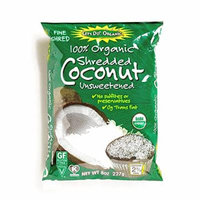 Let's Do Organic Shredded Coconut 8 oz each (6 Items Per Order)
