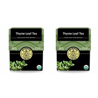 Organic Thyme Leaf Tea - Kosher, Caffeine Free, GMO-Free - 18 Bleach Free Tea Bags (2 pack)