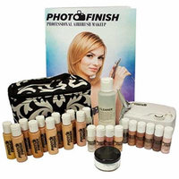 Photo Finish Professional Airbrush Cosmetic Makeup Deluxe System Kit Master Set / Fair to Tan Shades (luminous Finish)