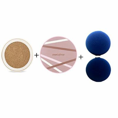 Innisfree Skinny coverfit cushion SPF34 PA++(R) 1ea + Case 1ea + Puff 2ea SET #1. N23 True Beige (#7)