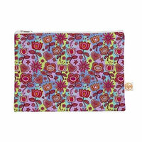 Kess InHouse My Folk Flowers Everything Bag Flat Pouch Julia Grifol, 8.5 by 6-Inch (JG1018AEP01)