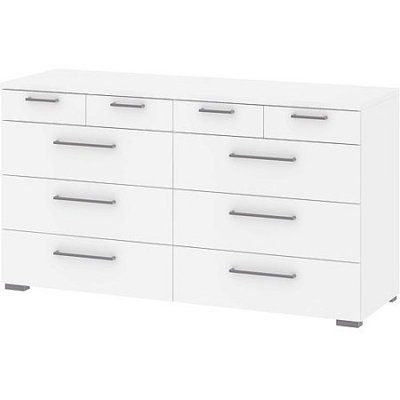 Aria 10-Drawer Dresser, White