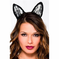 Music Legs 70853-BLACK Lace Headband, Black