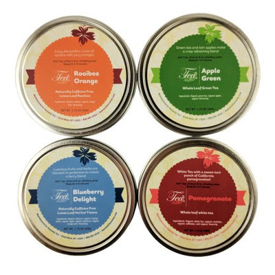 Heavenly Tea Inc. Heavenly Tea Leaves Fruit Loose Leaf Tea Sampler, 4 Count