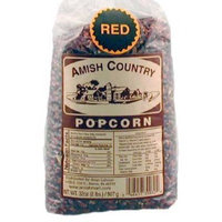 Amish Country Popcorn - Red Popcorn 1 Lb Bag - with Recipe Guide - Old Fashioned, Non GMO, Gluten Free - 1 Year Freshness Guarantee