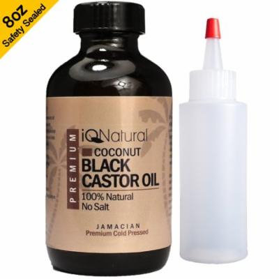 100% Cold Pressed Jamaican Black Castor Oil COCONUT SCENT for Hair Growth and Skin Conditioning - 8oz Bottle