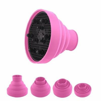 New Foldable Collapsable Hairdryer Diffuser For Curly & Straight Hair -Pink