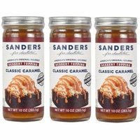 Sanders Hot Fudge Caramel Dessert Topping, 10 oz (3 Pack)