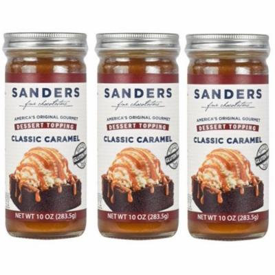 Sanders Hot Fudge Caramel Dessert Topping, 10 oz (3 Pack)