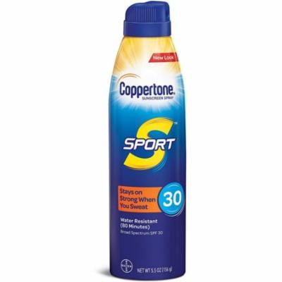 2 Pack - Coppertone Sport Continuous Spray Sunscreen SPF 30 5.5 oz