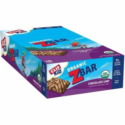 Clif Kid Zbar - Organic Energy Bar - Chocolate Chip - Baked Whole Grain Energy Snack Bar (1.27 Ounce Snack Bar, 18 Count) - (Free Shipping)