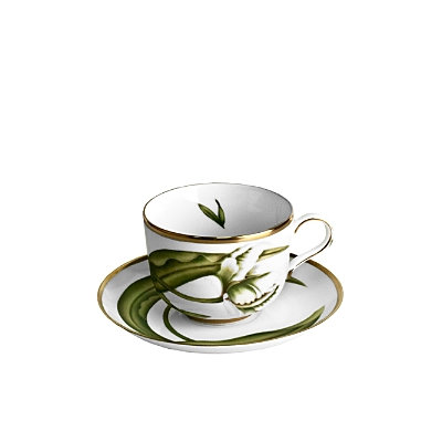 Anna Weatherley White Tulips Tea Saucer