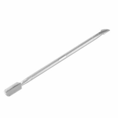 New Stainless Steel Cuticle Nail Pusher Spoon Remover Manicure Pedicure 1pcs Portable Metal Nail Trimmer Manicure Silver