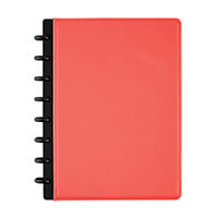 TUL(TM) Custom Note-Taking System Discbound Notebook, Junior Size, 5 1/2in. x 8 1/2in, Coral