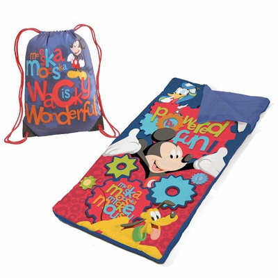 Idea Nuova Disney Mickey Mouse Sling Bag Slumber Set/Nap Mat