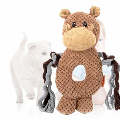 Voice Dogs Cats Monkey/Elephant/Hippo Ring Pet Interactive Educational Toys