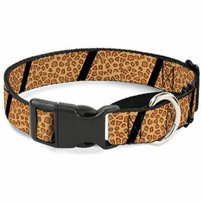 Buckle-Down MGC-W31265-L Leopard Brown Black Slash Martingale Dog Collar