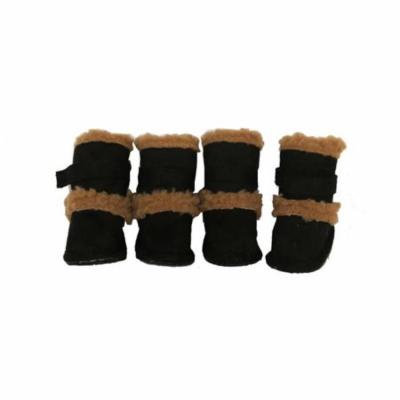 Black Shearling Duggz shoes - set of 4 - MD