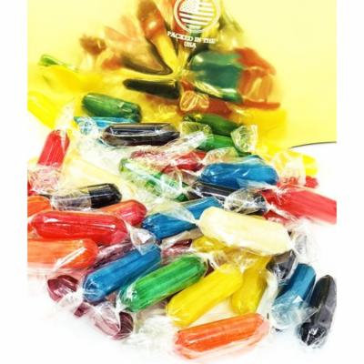 Assorted Fruit Flavored Candies - Rods Hard Candy - Wrapped 3 pounds bag