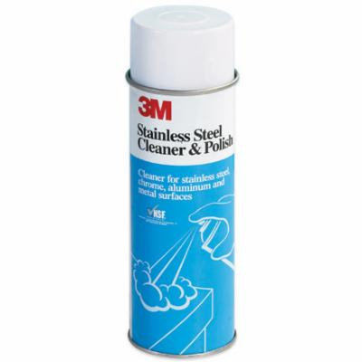 MROS3M101 White Janitorial Supplies Stainless Steel Cleaner & Polish Made In USA CASE OF 12