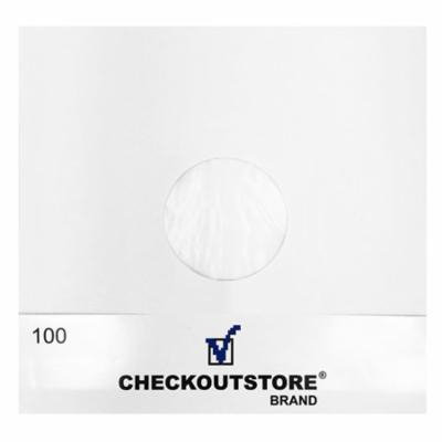 50 CheckOutStore® Paper Record Inner Sleeves Polylined With Hole for 12