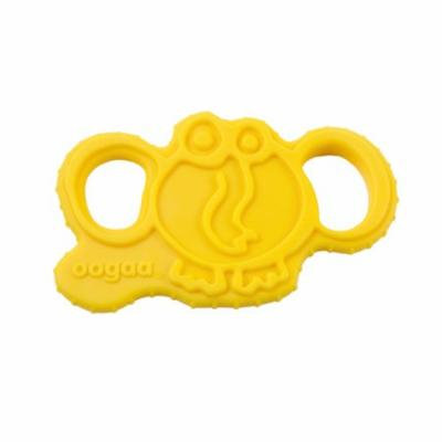 oogaa Home Elephant Teether Easy Clean, Baby Safe High-Grade Silicone, Yellow