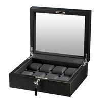 Adfa Volta 8-Watch Case w/ Carbon Fiber Finish