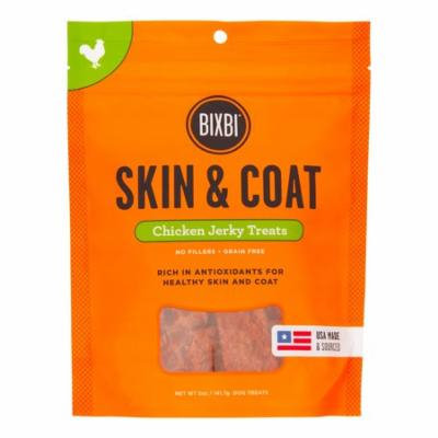 Bixbi Skin & Coat Chicken Jerky Recipe Dog Treats, 5 Oz