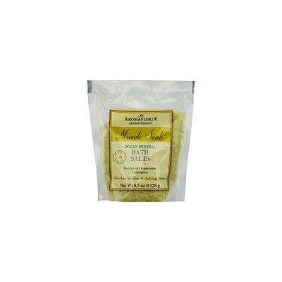 MUSCLE SOAK by Aromafloria - OCEAN MINERAL BATH SALT PACKET 4.5 OZ EUCALYPTUS, PEPPERMINT, AND LEMONGRASS - UNISEX
