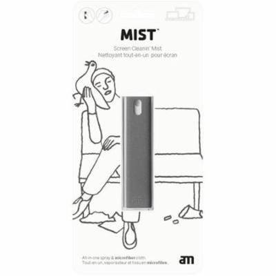 Mist - AM Get Clean - All in one screen cleaning unit with sleeve, blister pack, 10,5ml. Grey