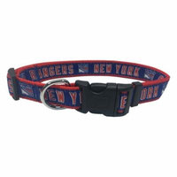 New York Rangers Pet Collar by Pets First - Medium
