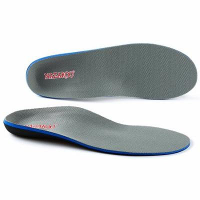 Orthotics for Flat Feet by NAZAROO, Shoe Inserts Arch Support Insoles for Plantar Fasciitis, Relieve Feet Pain, Heel Pain and Pronation For Men and Women, Grey