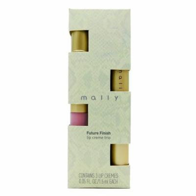 Mally Future Finish Lip Creme Trio: Sangria, Nude Nuevo, Preppy Pink each .05 Fl Oz.