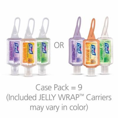 PURELL® Advanced Hand Sanitizer Gel with Essential Oils, 1 fl oz Portable Jelly Wrap bottle, 9 Pack