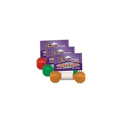 Spunkeez PVC Dumbell Stuffable Dog Toy 5' Lot of 3 Toys!