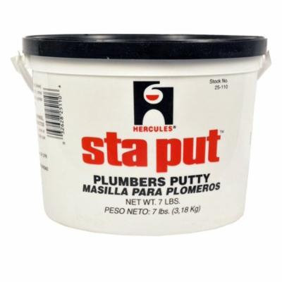 Oatey Oatey Hercules 25110 Sta Put Plumber's Putty Plastic Pail with Handle, 7 Pounds