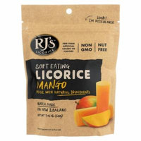 Rj's Licorice Soft Eating Licorice - Mango - Case Of 8 - 7.05 Oz