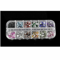 Mix Color Teardrop Nail Art Rhinestones Deco Glitters Gems CYBST