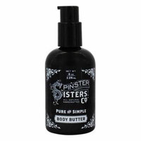 All Natural Handcrafted Body Butter Pure and Simple - 4 oz. by Spinster Sisters Co. (pack of 2)